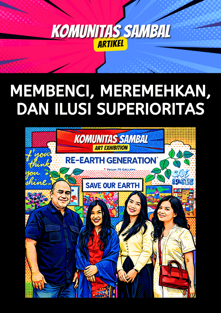 KOMUNITAS SAMBAL - Solidaritas Anak Muda Berbasis Ahlak dan Loyalitas Membenci, Meremehkan, dan Ilusi Superioritas
