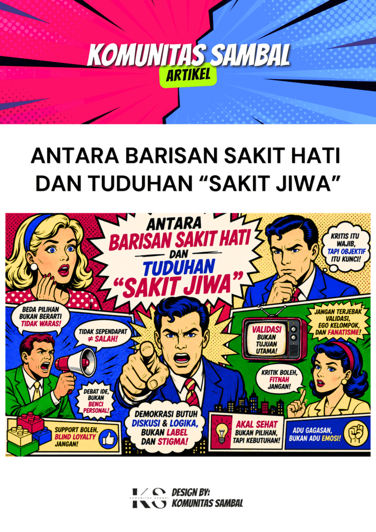 Antara Barisan Sakit Hati dan Tuduhan “Sakit Jiwa”