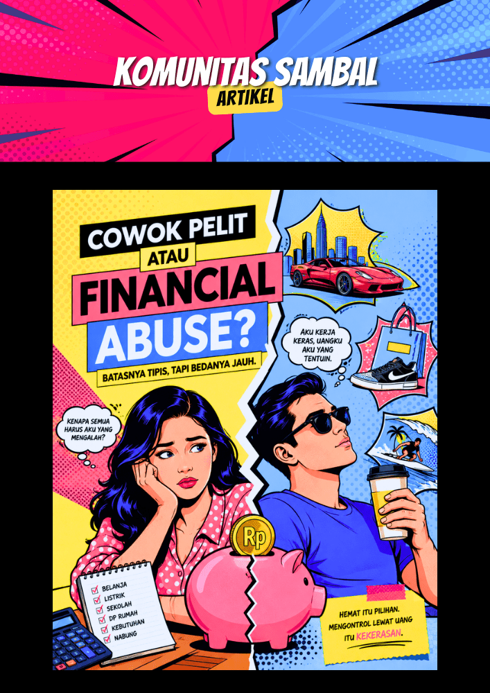 KOMUNITAS SAMBAL - Solidaritas Anak Muda Berbasis Ahlak dan Loyalitas Cowok Pelit atau Financial Abuse? Batasnya Tipis, Tapi Bedanya Jauh!