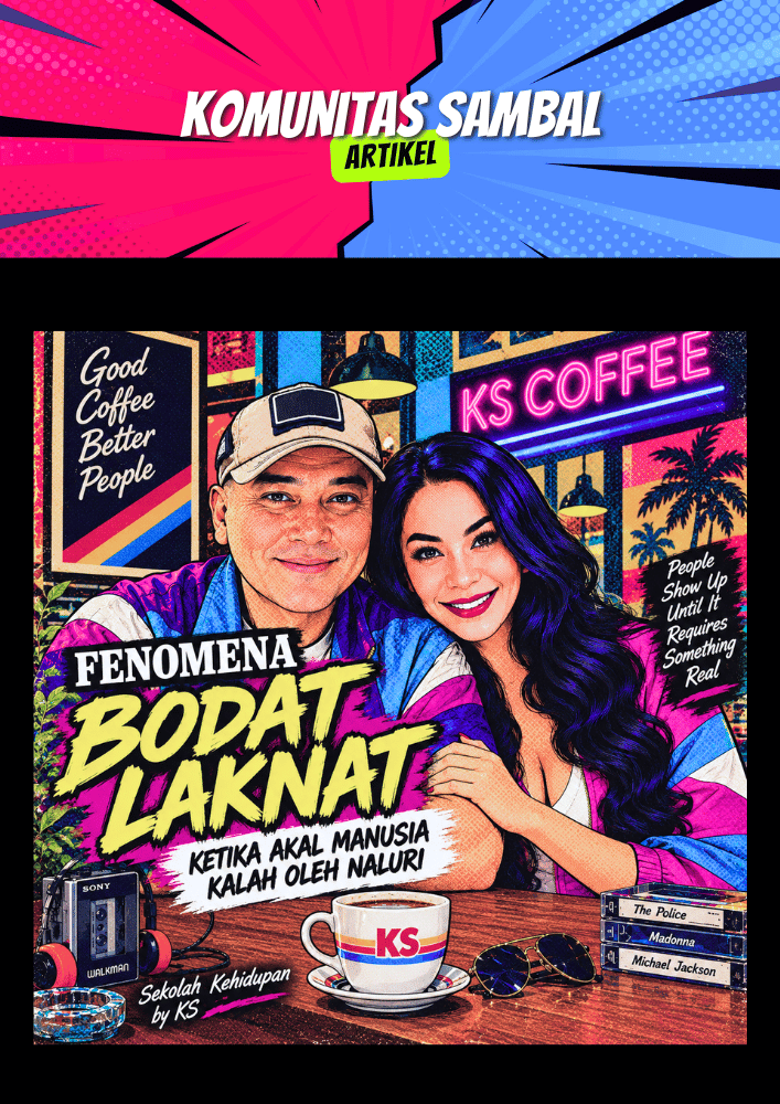 KOMUNITAS SAMBAL - Solidaritas Anak Muda Berbasis Ahlak dan Loyalitas FENOMENA BODAT LAKNAT: Ketika Akal Manusia Kalah Oleh Naluri. Yang paling memuakkan bukan manusia yang tidak mampu membantu.